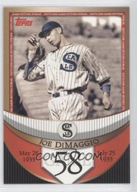 2007 Topps - The Streak Before the Streak #JDSF58 - Joe DiMaggio