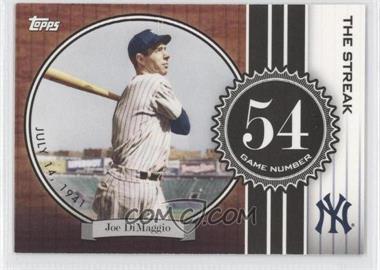 2007 Topps - The Streak #JD54 - Joe DiMaggio