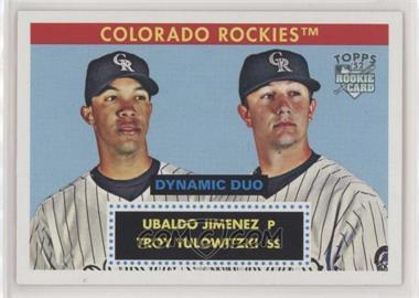 2007 Topps '52 - Dynamic Duo #DD10 - Ubaldo Jimenez, Troy Tulowitzki