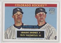 Ubaldo Jimenez, Troy Tulowitzki