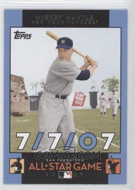 2007 Topps All-Star FanFest - [Base] #7 - Mickey Mantle