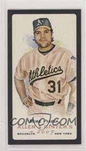 2007 Topps Allen & Ginter's - [Base] - Mini Black Border No Number Back #_MIPI - Mike Piazza