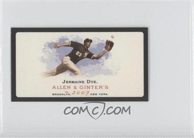 2007 Topps Allen & Ginter's - [Base] - Mini Black Border No Number Back #70 - Jermaine Dye