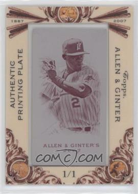 2007 Topps Allen & Ginter's - [Base] - Printing Plate Mini Magenta Framed #95 - Hanley Ramirez /1