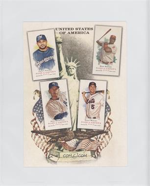 2007 Topps Allen & Ginter's - Box Loader National Pride Cabinet #NP9 - Prince Fielder, Ryan Howard, Alex Rodriguez, David Wright