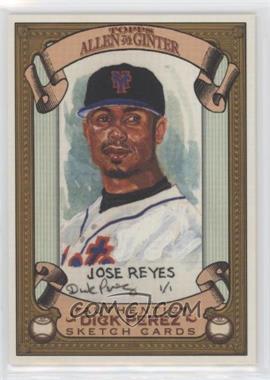2007 Topps Allen & Ginter's - Dick Perez Sketch Cards #18 - Jose Reyes [Good to VG‑EX]