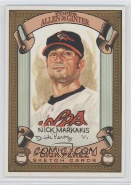 2007 Topps Allen & Ginter's - Dick Perez Sketch Cards #3 - Nick Markakis