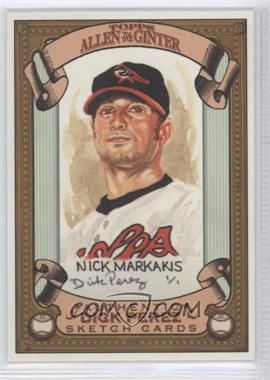 2007 Topps Allen & Ginter's - Dick Perez Sketch Cards #3 - Nick Markakis