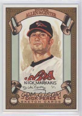 2007 Topps Allen & Ginter's - Dick Perez Sketch Cards #3 - Nick Markakis