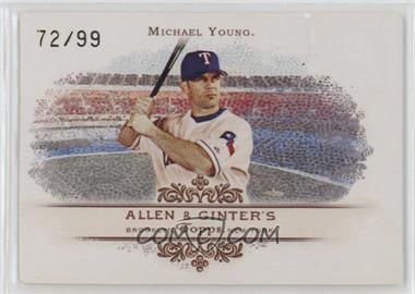 2007 Topps Allen & Ginter's - Rip Cards - Ripped #RC20 - Michael Young /99 [Poor to Fair]