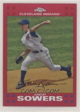 2007 Topps Chrome - [Base] - Red Refractor #24 - Jeremy Sowers /99