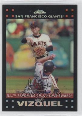 2007 Topps Chrome - [Base] - Refractor #261 - Omar Vizquel