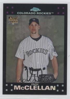 2007 Topps Chrome - [Base] - Refractor #278 - Zach McClellan