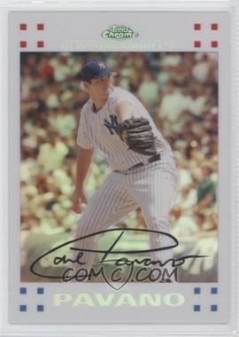 2007 Topps Chrome - [Base] - White Refractor #132 - Carl Pavano /660