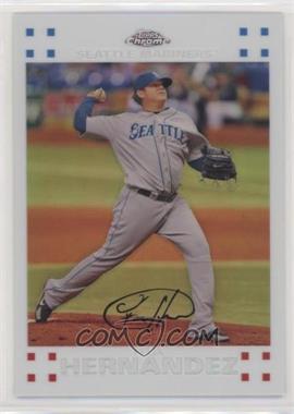 2007 Topps Chrome - [Base] - White Refractor #178 - Felix Hernandez /660