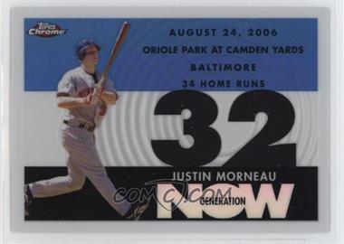 2007 Topps Chrome - Generation Now - White Refractor #GN214 - Justin Morneau /200