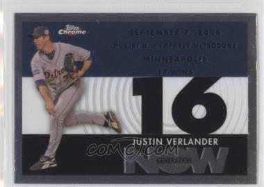 2007 Topps Chrome - Generation Now #GN298 - Justin Verlander