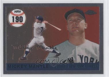 2007 Topps Chrome - Mickey Mantle Home Run History #MHRR190 - Mickey Mantle