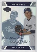 Jake Peavy, Brian Giles [EX to NM] #/15