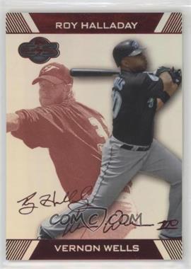 2007 Topps Co-Signers - [Base] - Hyper Silver/Red #29.3 - Vernon Wells, Roy Halladay /75