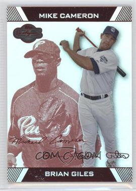 2007 Topps Co-Signers - [Base] - Hyper Silver/Red #73.2 - Brian Giles, Mike Cameron /75