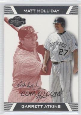 2007 Topps Co-Signers - [Base] - Red #4.2 - Garrett Atkins, Matt Holliday /299