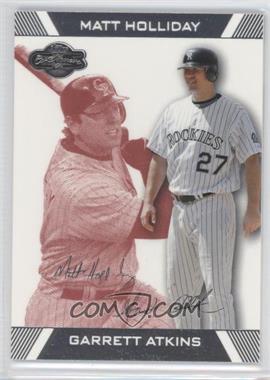 2007 Topps Co-Signers - [Base] - Red #4.2 - Garrett Atkins, Matt Holliday /299