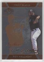 Roy Halladay, Troy Glaus [EX to NM] #/175