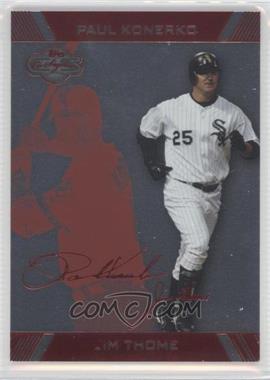 2007 Topps Co-Signers - [Base] - Silver Red #86.2 - Jim Thome, Paul Konerko /199