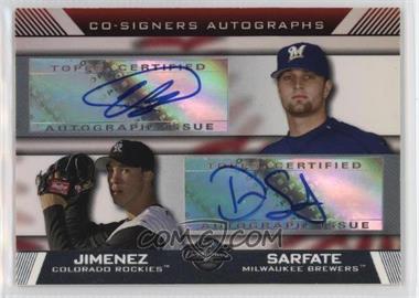 2007 Topps Co-Signers - Co-Signers Autographs #CS-JS - Dennis Sarfate, Ubaldo Jimenez