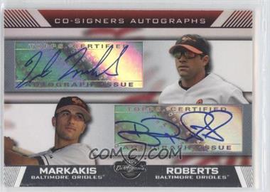 2007 Topps Co-Signers - Co-Signers Autographs #CS-MB - Nick Markakis, Brian Roberts