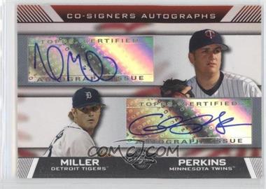 2007 Topps Co-Signers - Co-Signers Autographs #CS-MP - Andrew Miller, Glen Perkins