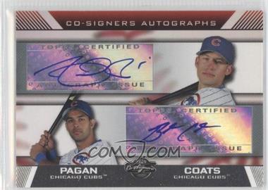 2007 Topps Co-Signers - Co-Signers Autographs #CS-PC - Angel Pagan, Buck Coats