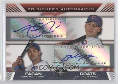 2007 Topps Co-Signers - Co-Signers Autographs #CS-PC - Angel Pagan, Buck Coats