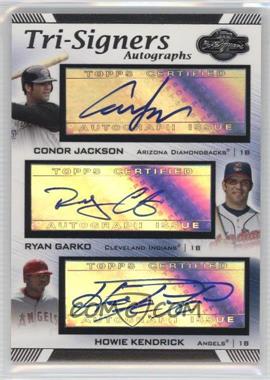 2007 Topps Co-Signers - Tri-Signers Autographs #TS-JGK - Conor Jackson, Ryan Garko, Howie Kendrick