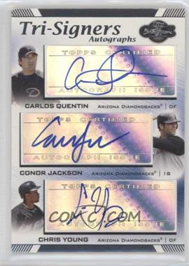 2007 Topps Co-Signers - Tri-Signers Autographs #TS-QJY - Carlos Quentin, Conor Jackson, Chris Young