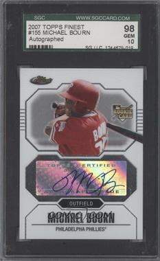 2007 Topps Finest - [Base] #155 - Michael Bourn [SGC 10 GEM]