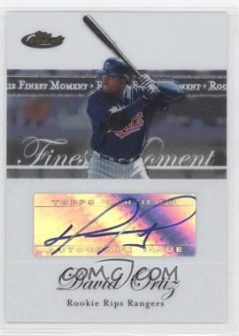 2007 Topps Finest - Rookie Finest Moments - Autographs #RFMA-DO - David Ortiz