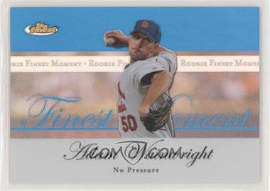 2007 Topps Finest - Rookie Finest Moments - Blue Refractor #RFM-AW - Adam Wainwright /299