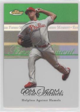 2007 Topps Finest - Rookie Finest Moments - Green Refractor #RFM-CH - Cole Hamels /199