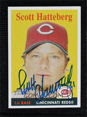 2007 Topps Heritage - [Base] #12 - Scott Hatteberg [BAS Beckett Auth Sticker]