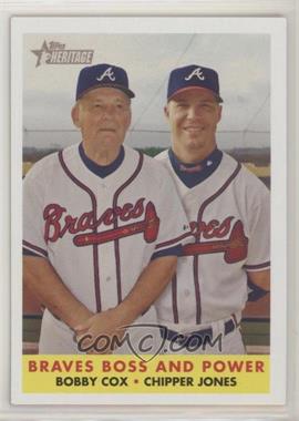 2007 Topps Heritage - [Base] #314 - Braves Boss and Power (Bobby Cox, Chipper Jones)
