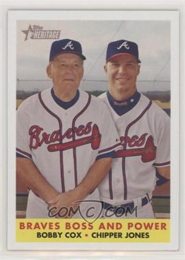 2007 Topps Heritage - [Base] #314 - Braves Boss and Power (Bobby Cox, Chipper Jones)