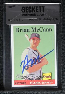 2007 Topps Heritage - [Base] #390 - Brian McCann [BAS Seal of Authenticity]