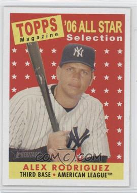 2007 Topps Heritage - [Base] #481 - Topps Magazine All-Star Selection - Alex Rodriguez