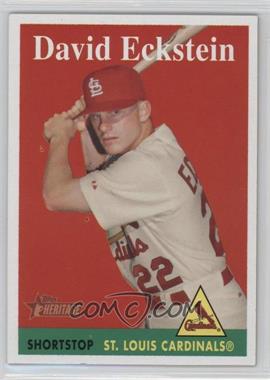 2007 Topps Heritage - [Base] #8.1 - David Eckstein (White Player Name)