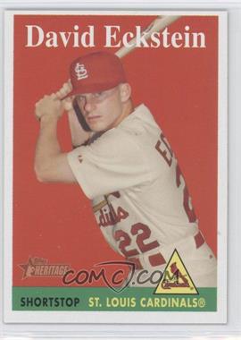 2007 Topps Heritage - [Base] #8.1 - David Eckstein (White Player Name)