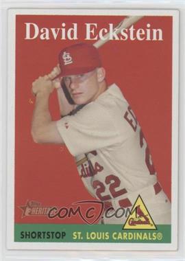 2007 Topps Heritage - [Base] #8.1 - David Eckstein (White Player Name)