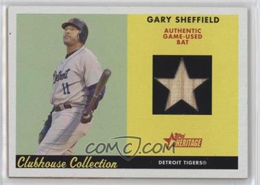 2007 Topps Heritage - Clubhouse Collection Relics #CC GS - Gary Sheffield