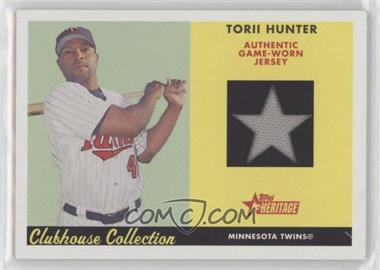 2007 Topps Heritage - Clubhouse Collection Relics #CC TKH - Torii Hunter